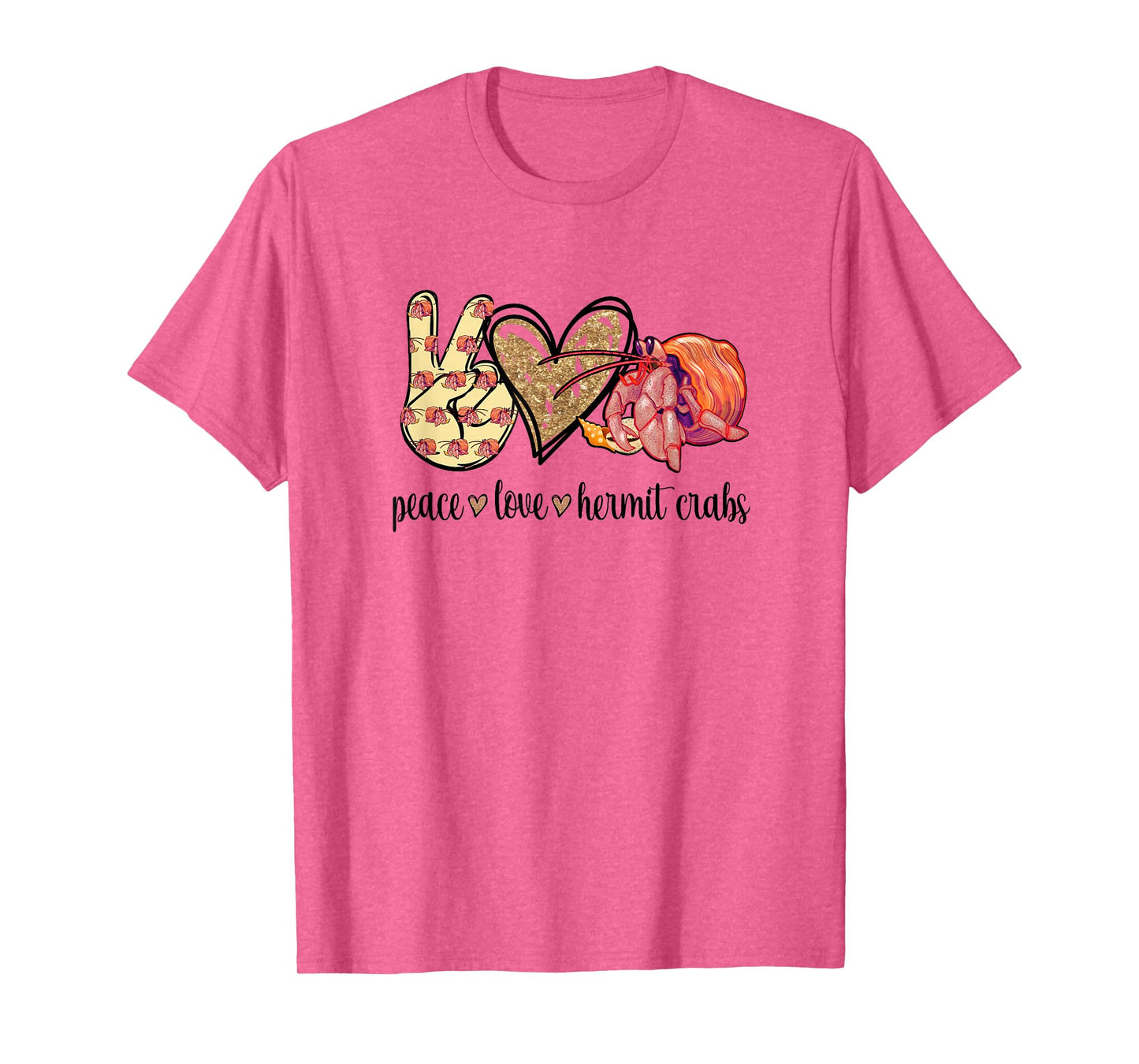 Peace Love Pet Hermit Crab Lover T-Shirt