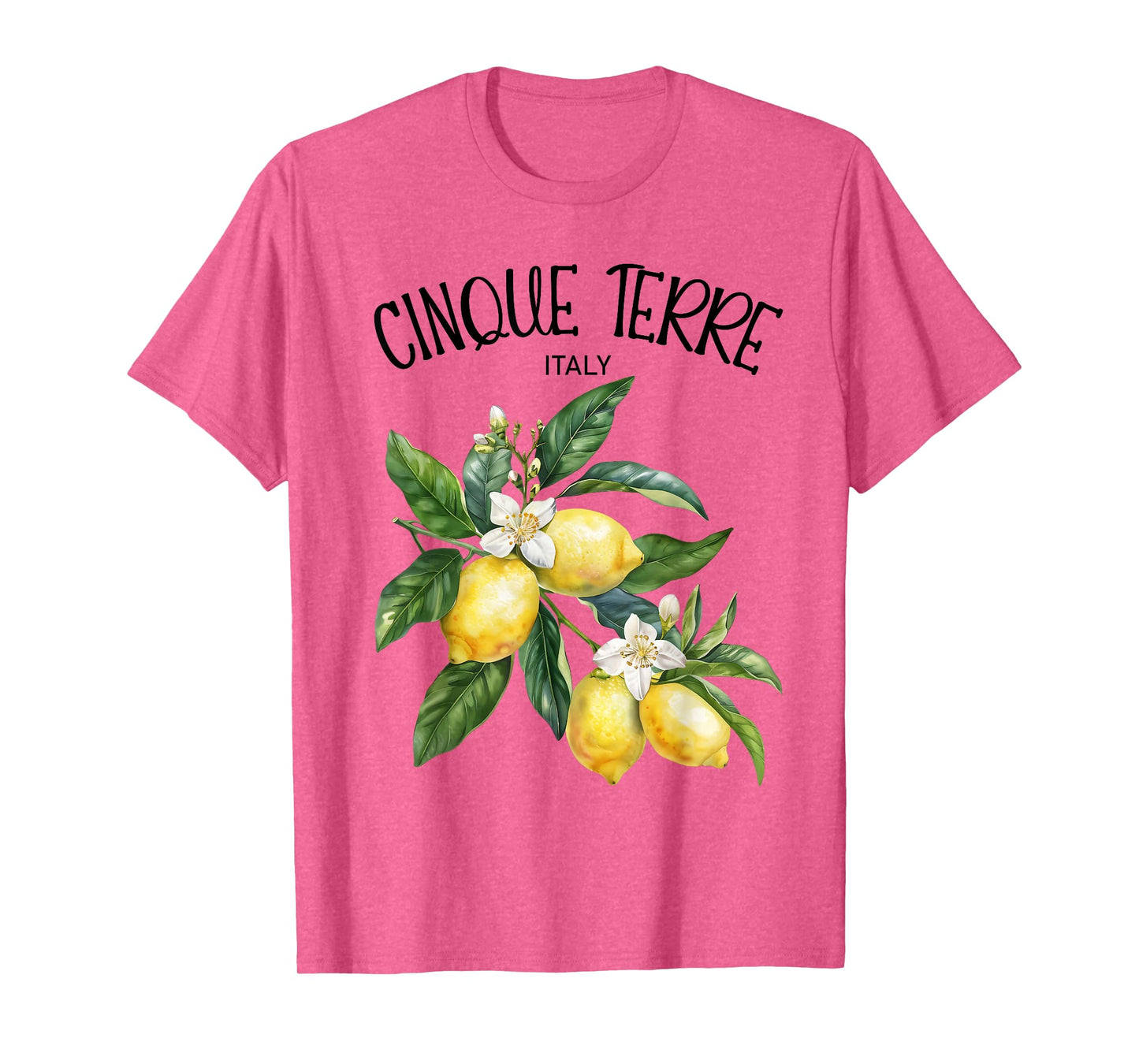 Cinque Terre Lemon Art Italian Fruit Lover Italy Riviera T-Shirt