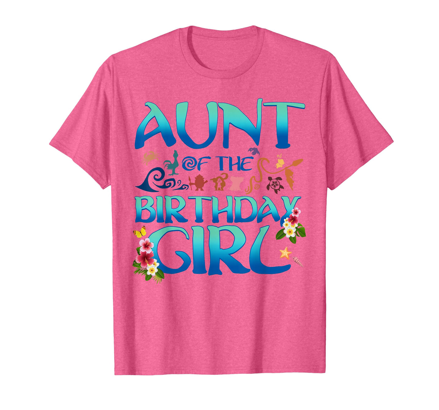 Aunt Of The Birthday Girl Matching Oceania Adventure Family T-Shirt