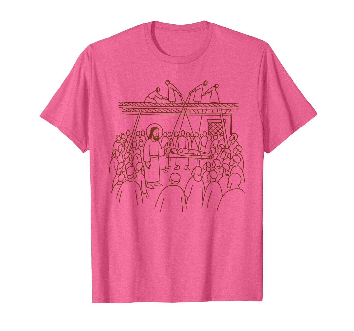 Christian Faith God Religious Jesus Heals The Man of Palsy T-Shirt