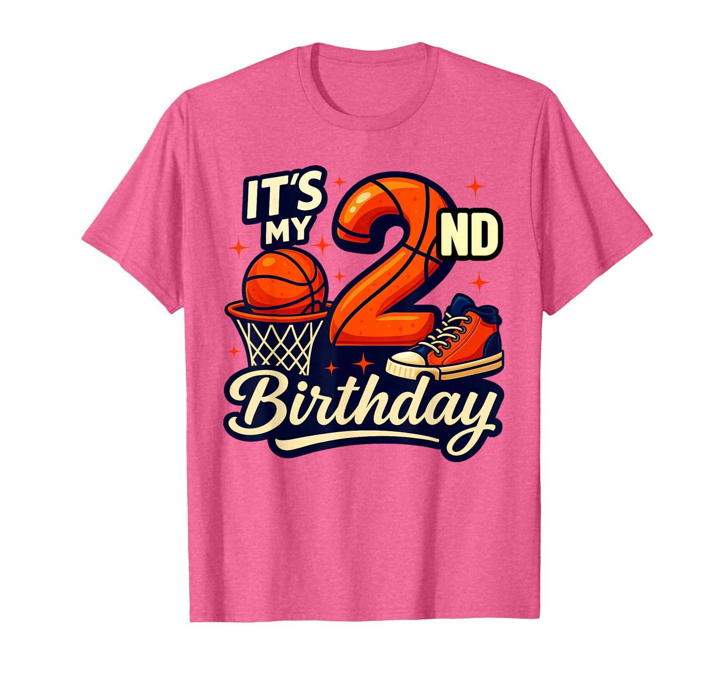 It's My 2nd Birthday Basketball Lover 2 Years Old Bday T-Shirt