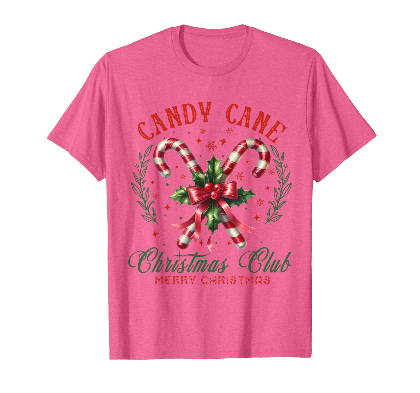 Christmas Holiday Season Xmas Candy Cane Christmas Club T-Shirt