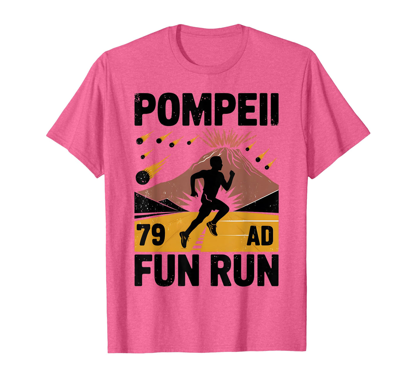 Pompeii Fun Run Geography Volcanologist Volcanology T-Shirt