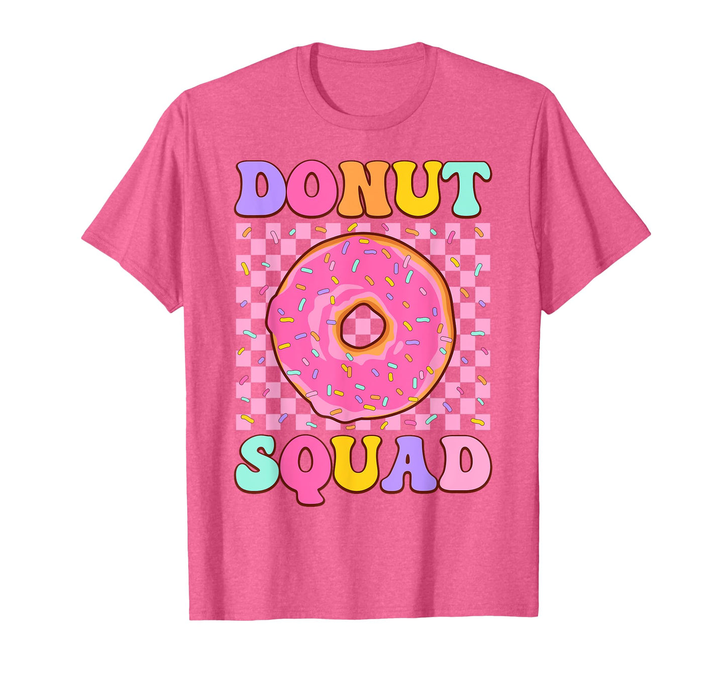 Donut Squad Groovy Donut Lover Birthday Party Girls T-Shirt