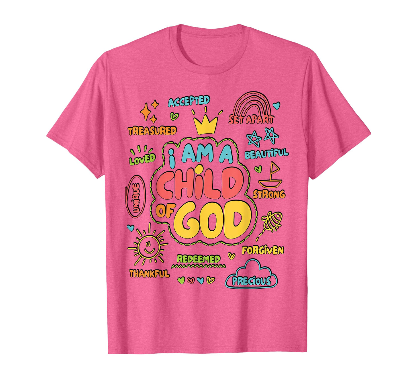Boy I Am A Child of God Christian Jesus Faith Kids Toddler T-Shirt