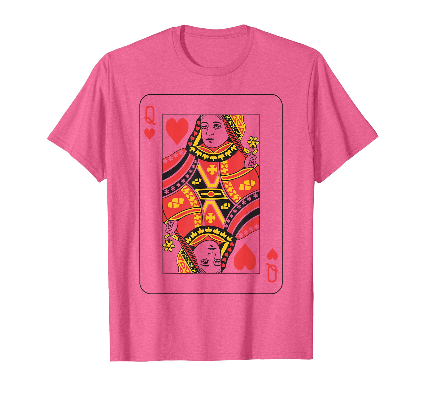 Queen of Hearts | Deck of Cards Front and Back Group Costume T-Shirt