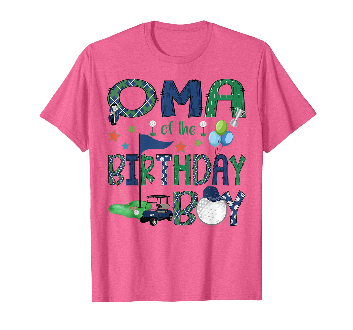 Oma Of The Birthday Boy Hole In One Golf Lover T-Shirt