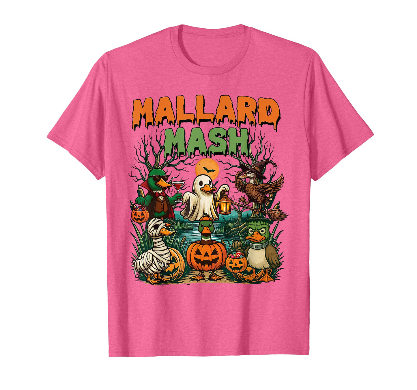 Hunting Halloween Costume Mallard Mash Funny Mallard Duck T-Shirt