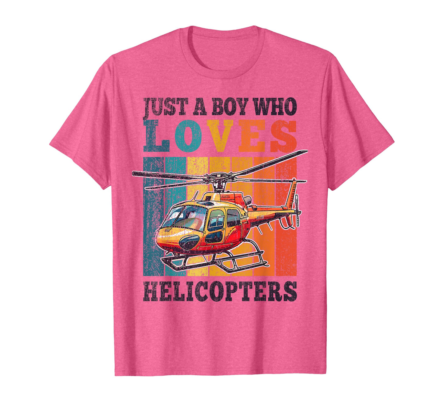 Helicopter Just A Boy Who Loves Helicopters Kid Boys Toddler T-Shirt