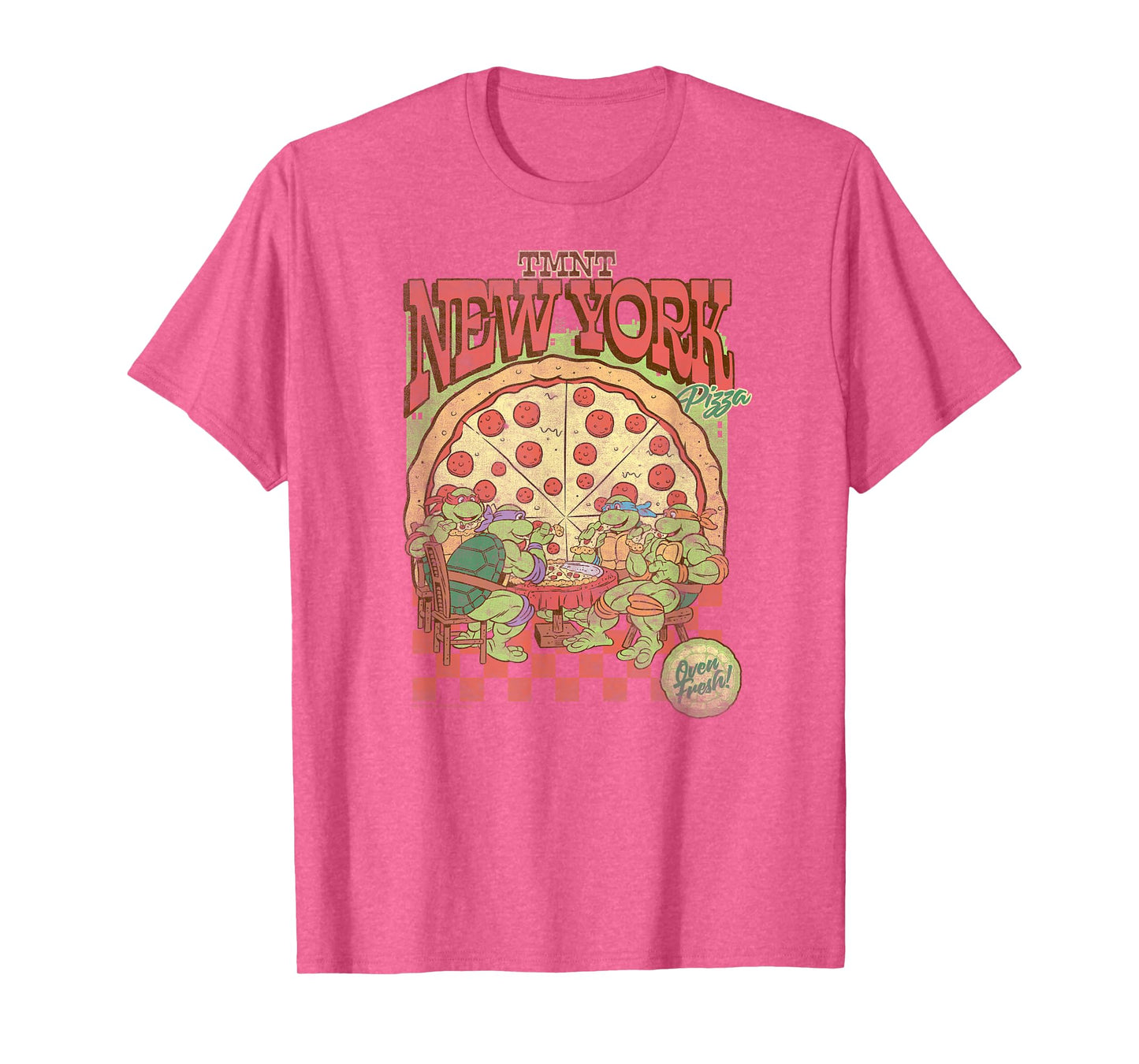 Teenage Mutant Ninja Turtles TMNT New York Pizza Retro T-Shirt