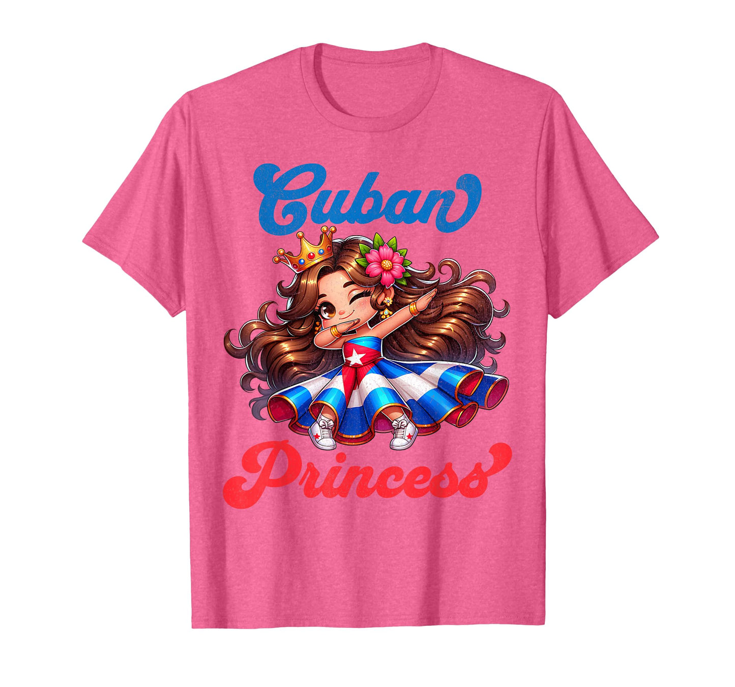 Cuban Princess Cuba Butterflies Dabbing for girls & kids T-Shirt
