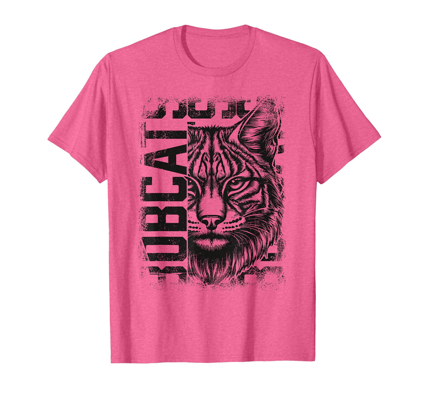 Bobcat School Sports Fan Team Spirit Mascot Cute Heart T-Shirt