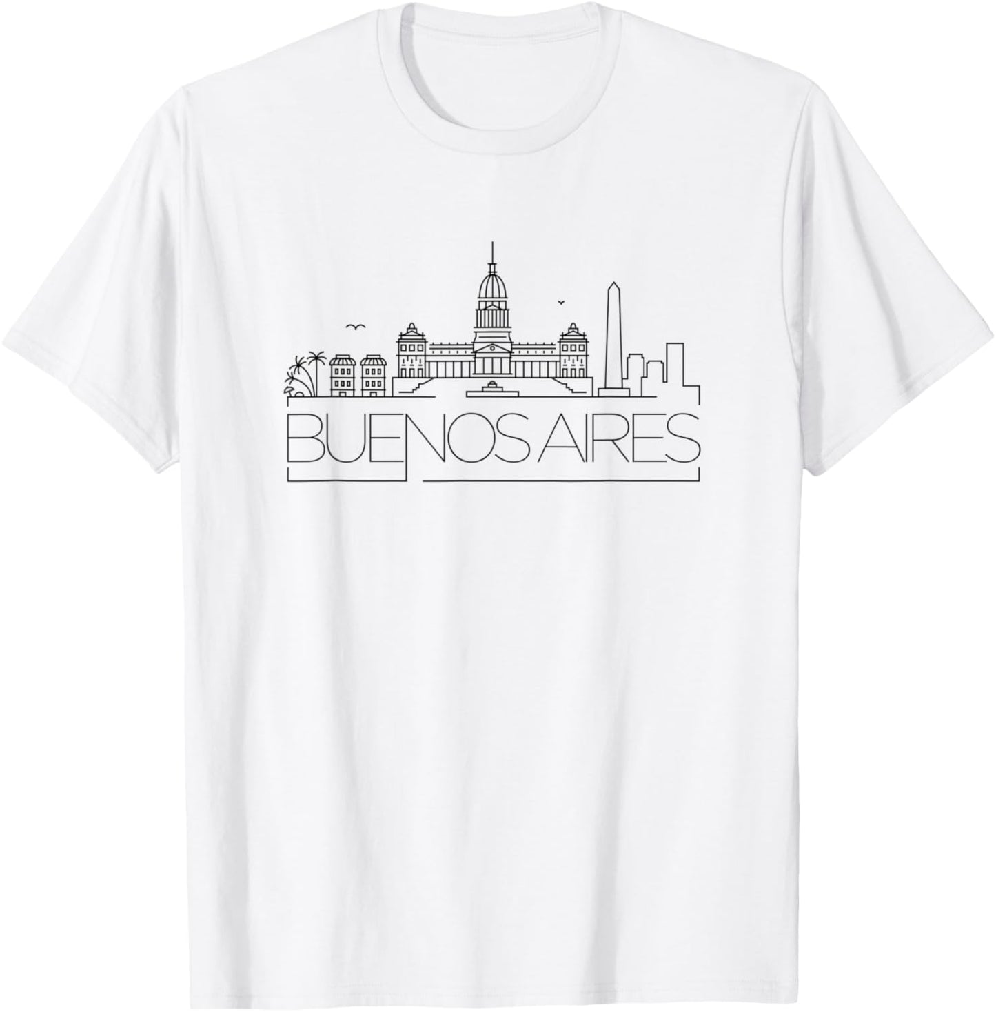 Buenos Aires Skyline T-Shirt - T-Shirt | White