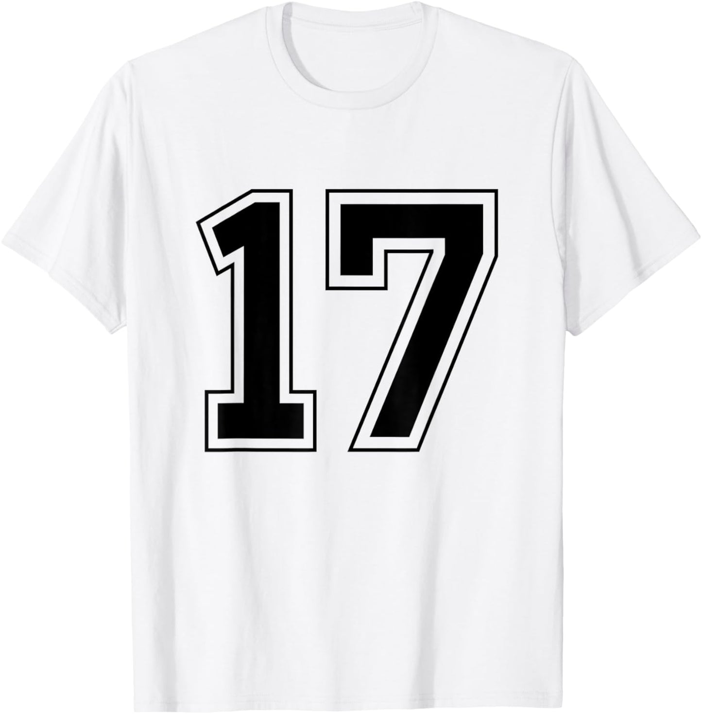 Number 17 T-Shirt - T-Shirt | White