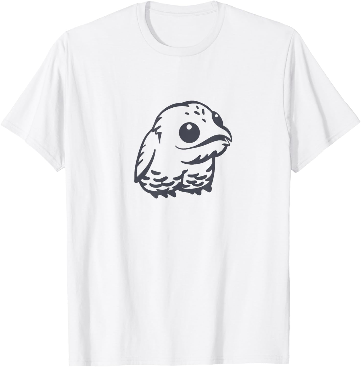 Potoo, cute and weird bird. Stylized art for Urutau lovers T-Shirt - T-Shirt | White
