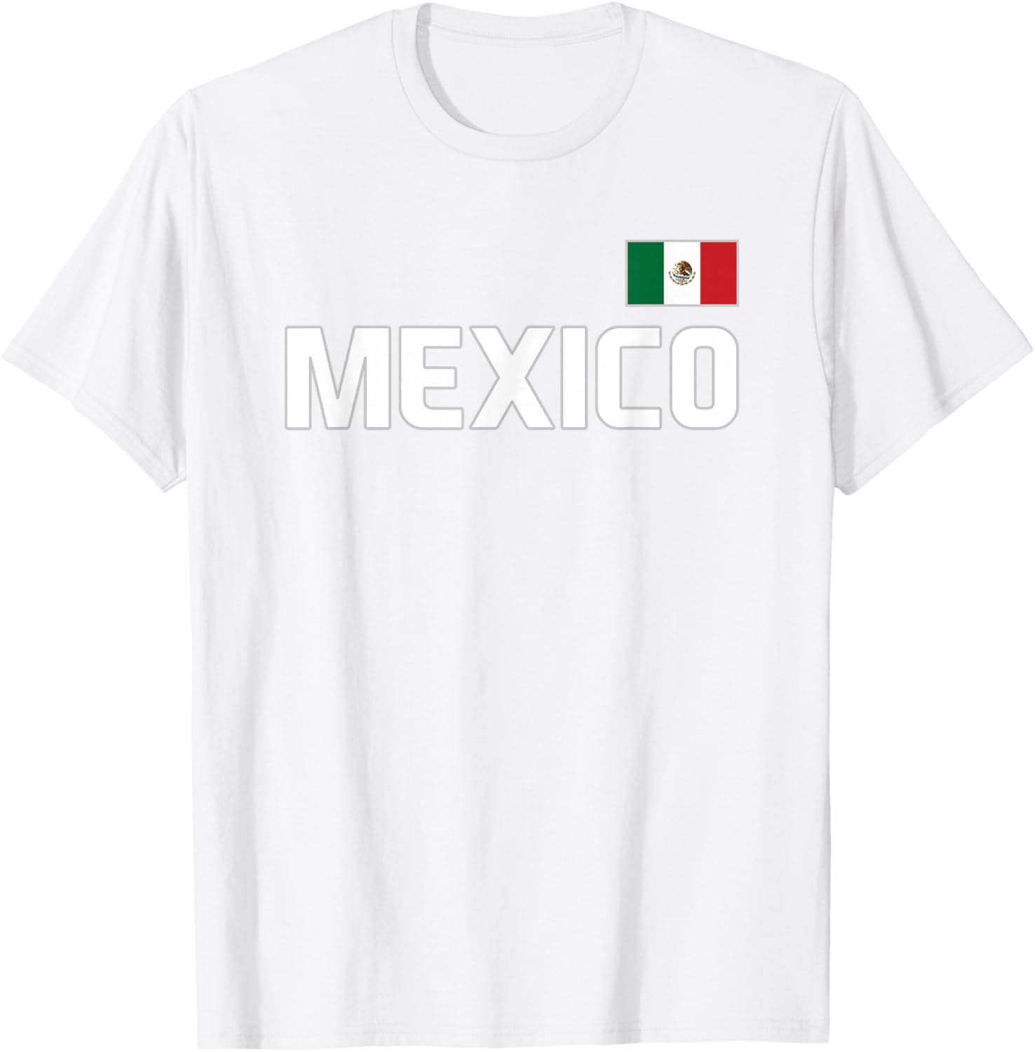 Mexico Flag Mexican Pride International Country T-Shirt - T-Shirt | White