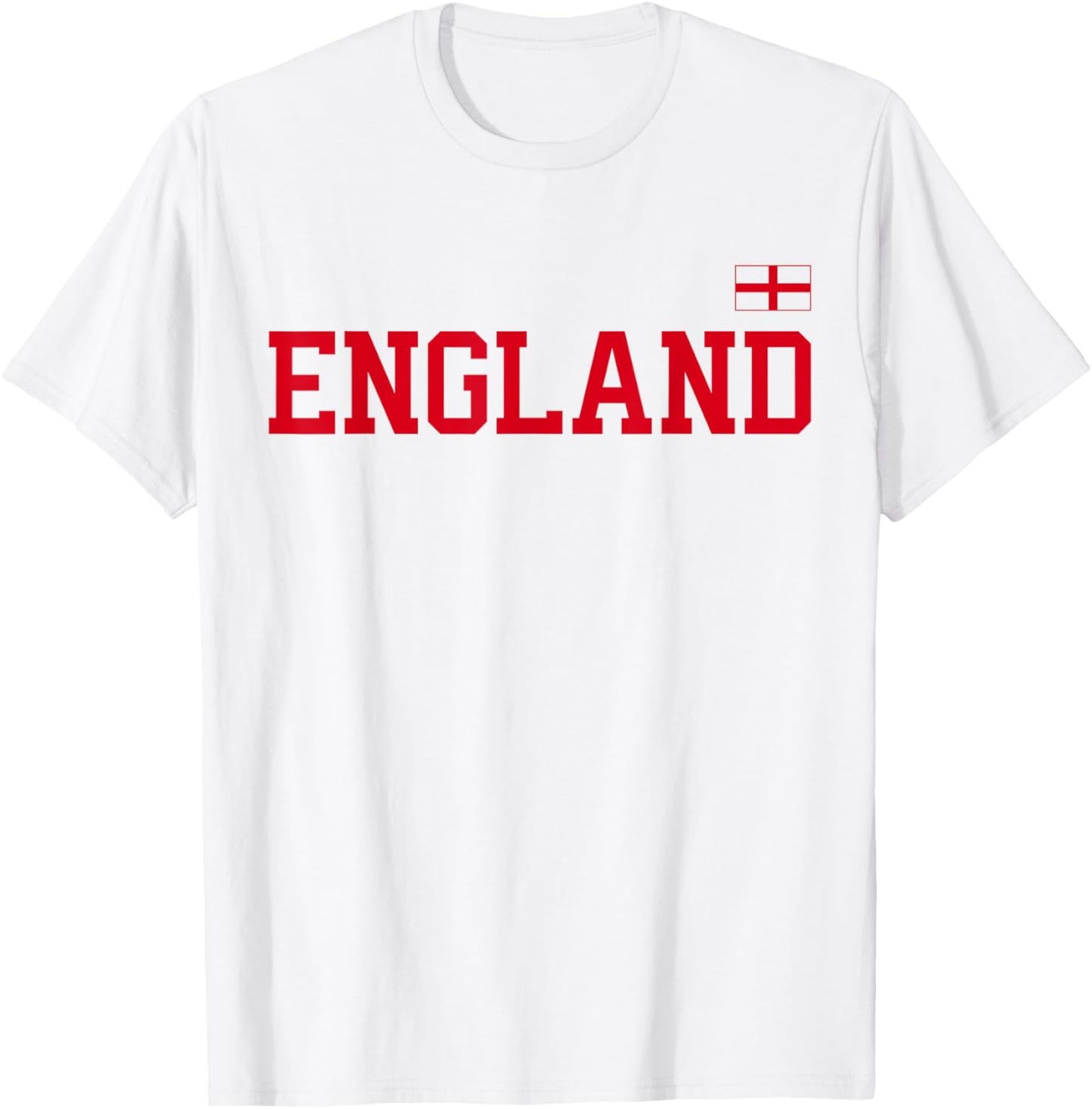 England T Shirt Women Men Kids English Soccer English Flag T-Shirt - T-Shirt | White