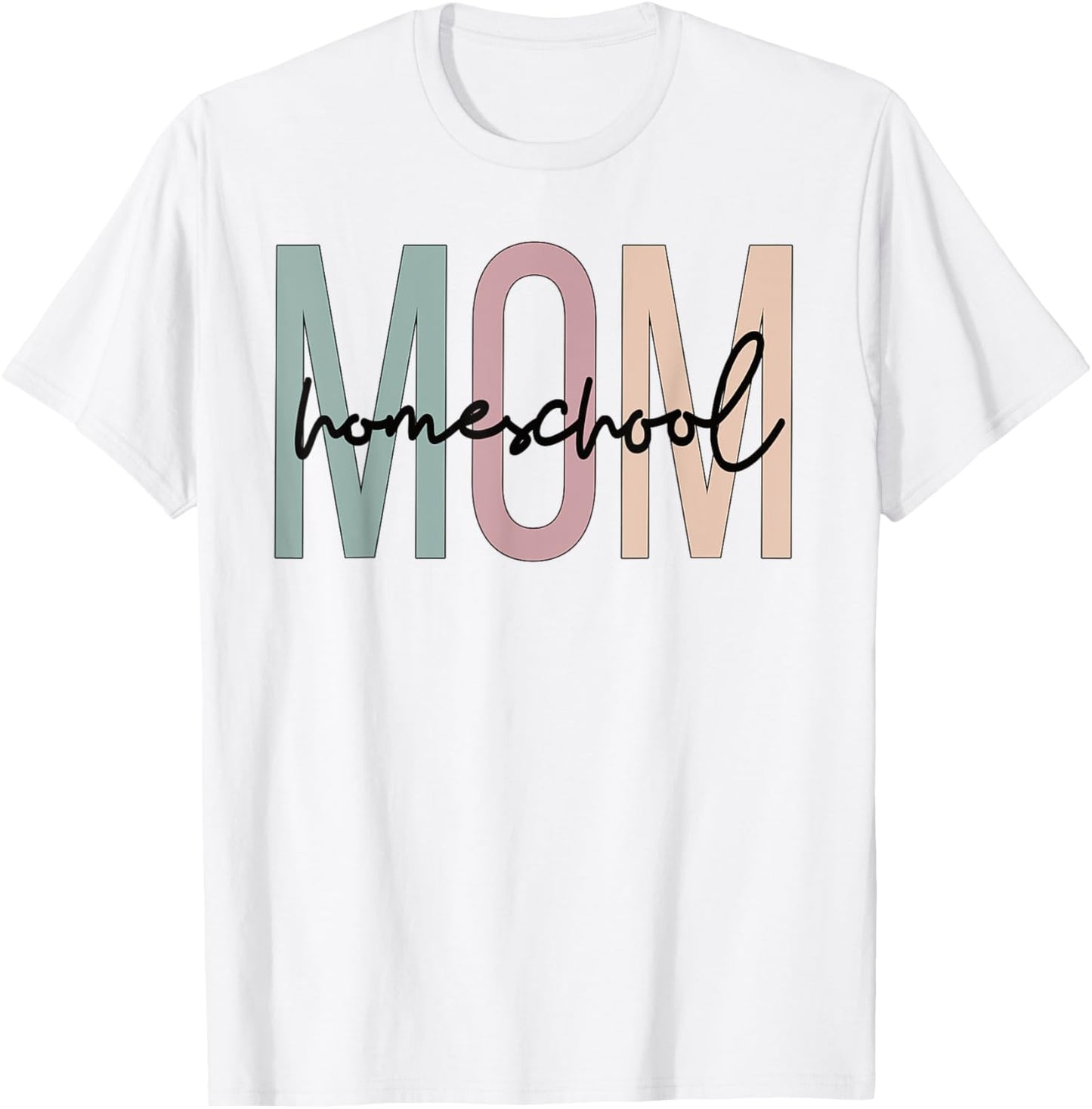 Homeschool Mom Boho Homeschooling Mom T-Shirt - T-Shirt | White