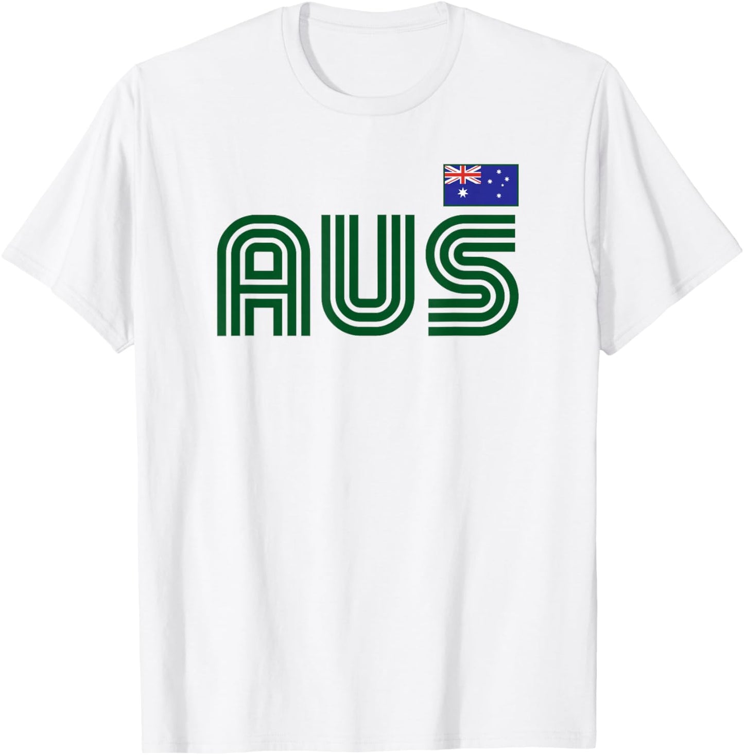 Australia Flag Retro International Country Australian Pride T-Shirt - T-Shirt | White