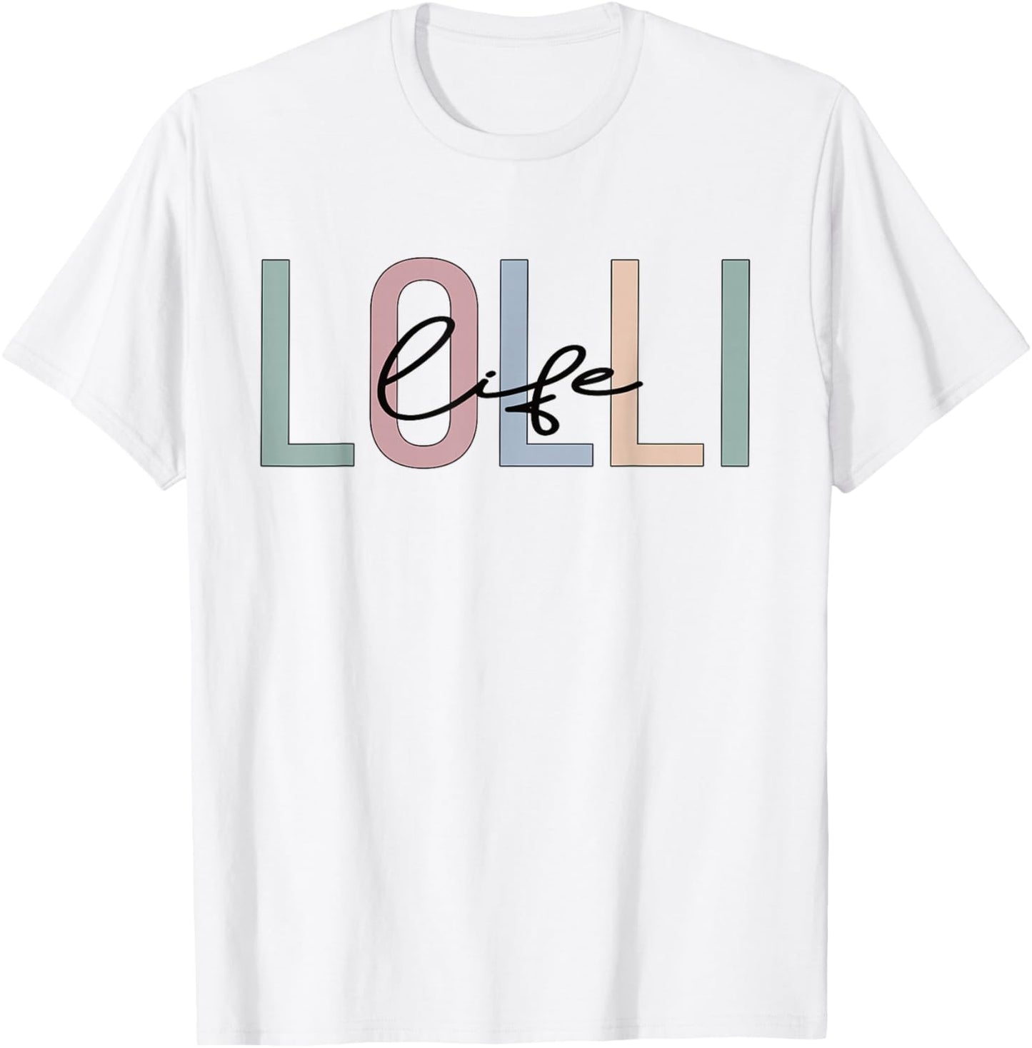 Lolli Life Lolli Grandma Boho Lolli Grandmother T-Shirt - T-Shirt | White