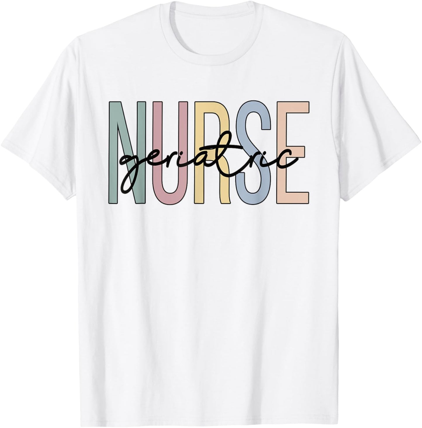 Geriatric Nursing Boho Geriatric Nurse T-Shirt - T-Shirt | White