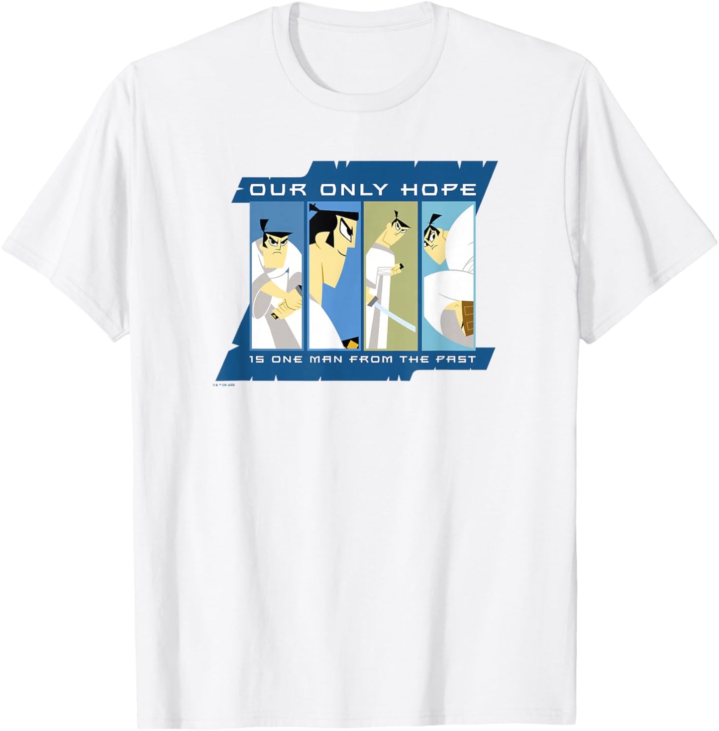 Samurai Jack Our Only Hope Is One Man From The Past T-Shirt - T-Shirt | White
