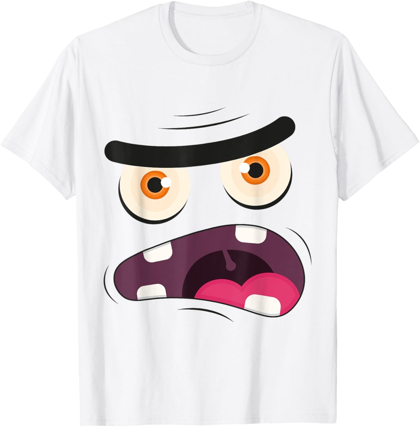 Monster Face T-Shirt - T-Shirt | White
