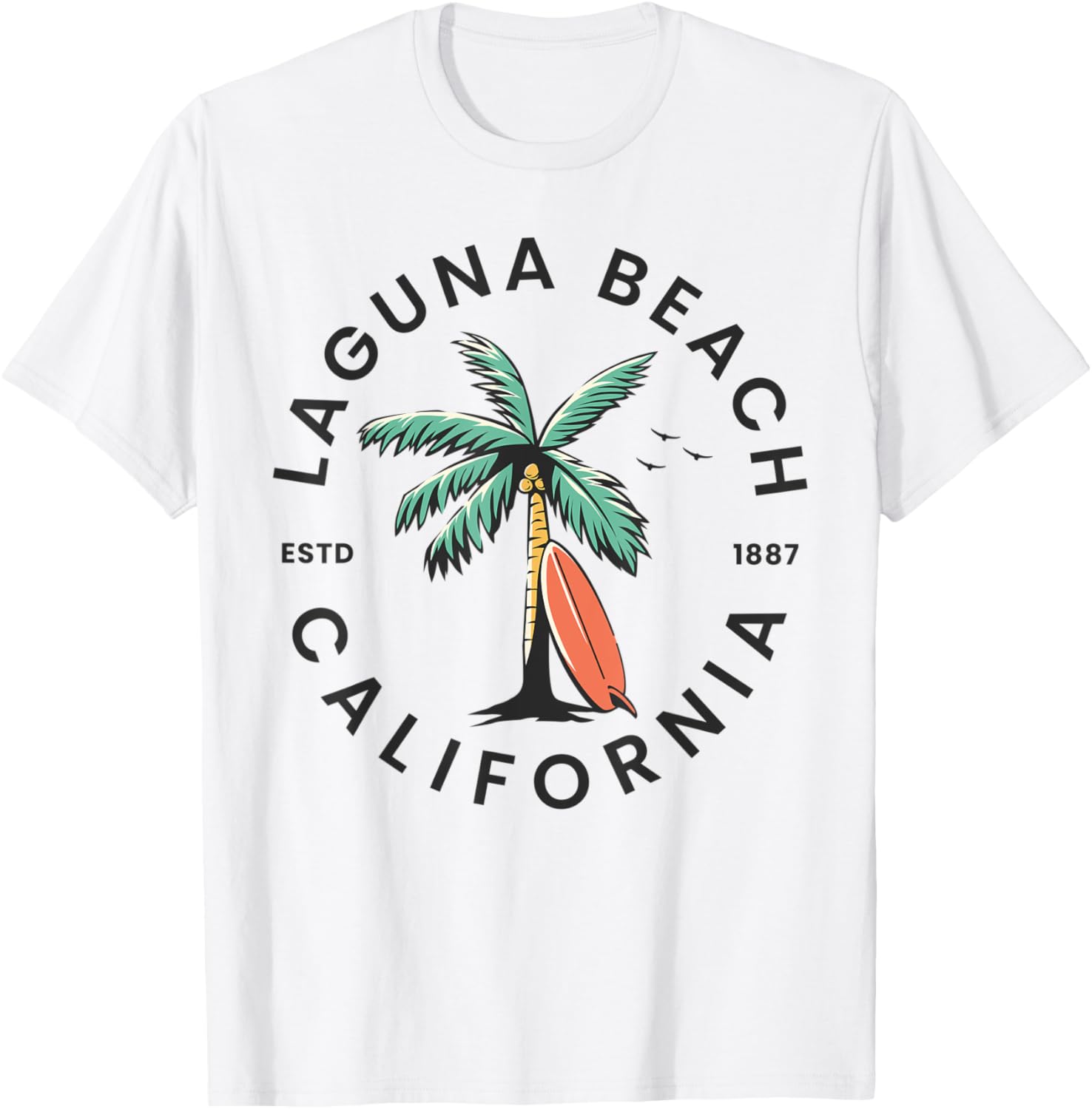 Laguna California Beach Surf Summer Vacation Women Kids T-Shirt - T-Shirt | White