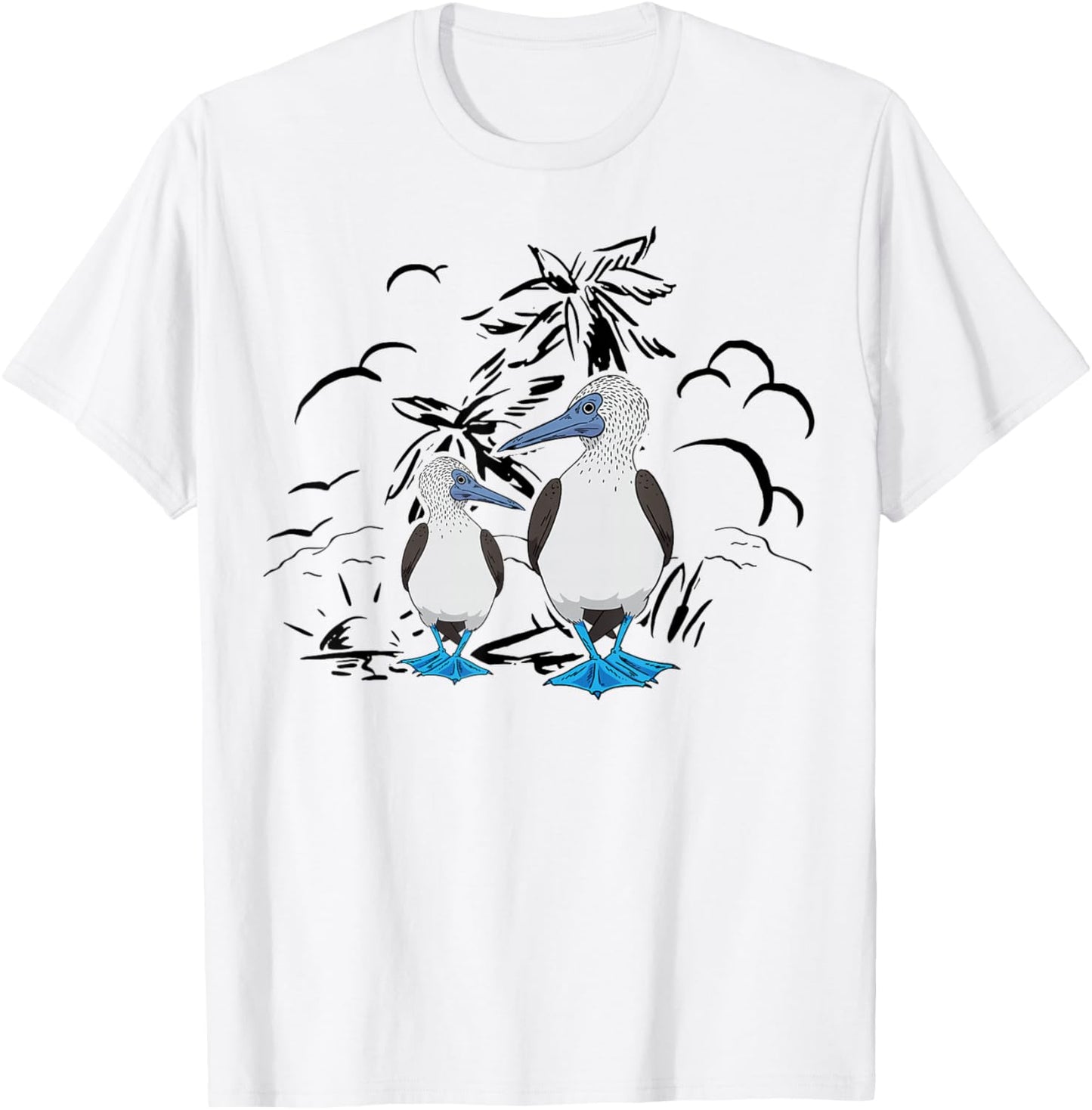 Seabirds Blue-footed Booby Bird Galapagos Islands T-Shirt - T-Shirt | White