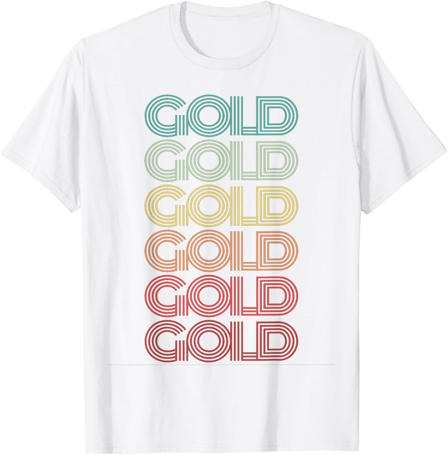 Retro Team GOLD Summer Camp War Game Sports Color 70's Women Kids T-Shirt - T-Shirt | White