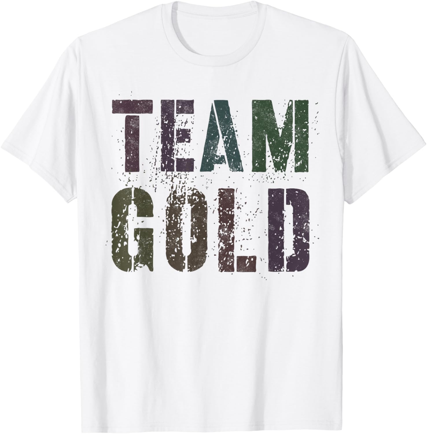 Vintage TEAM GOLD Summer Camp War Game Childhood Cancer Women Kids T-Shirt - T-Shirt | White