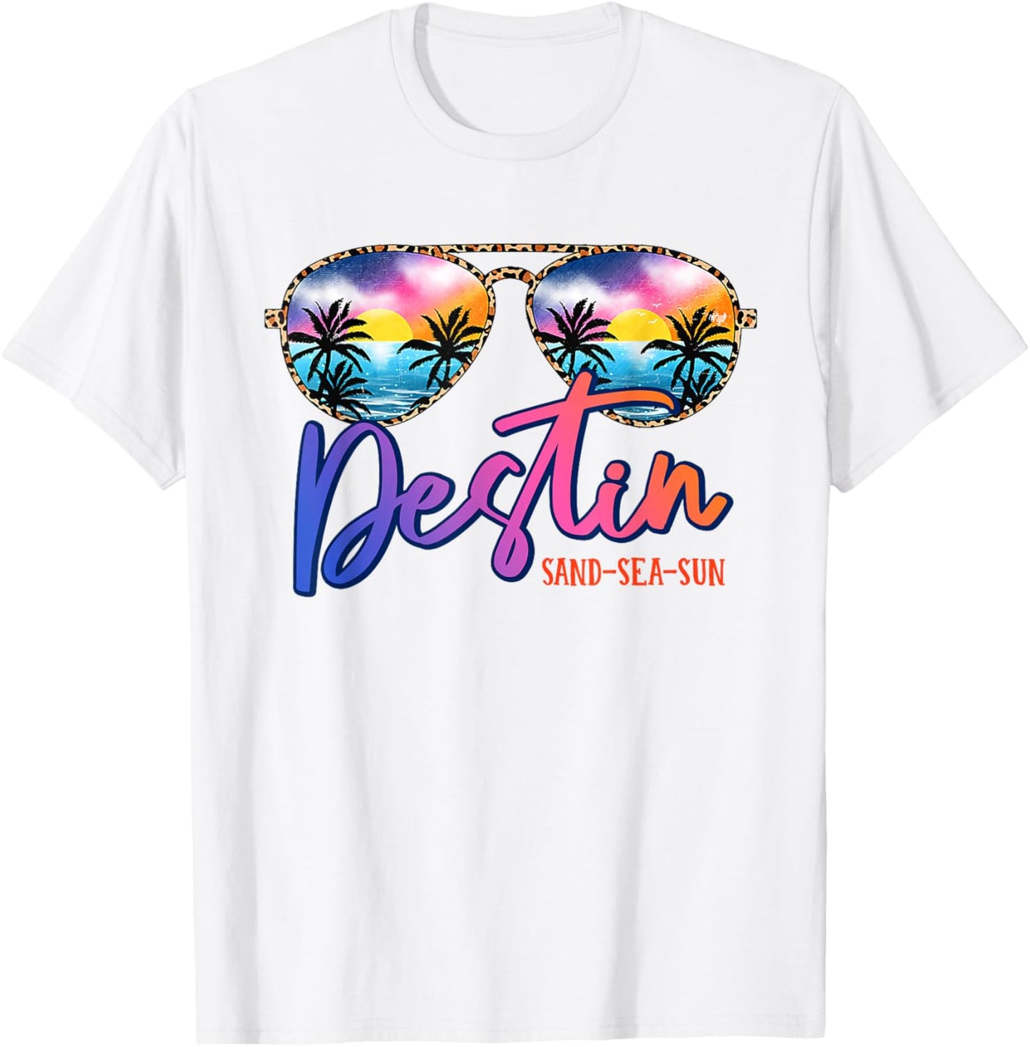 Sunglasses Destin Florida Beach Vacation Matching Family T-Shirt - T-Shirt | White