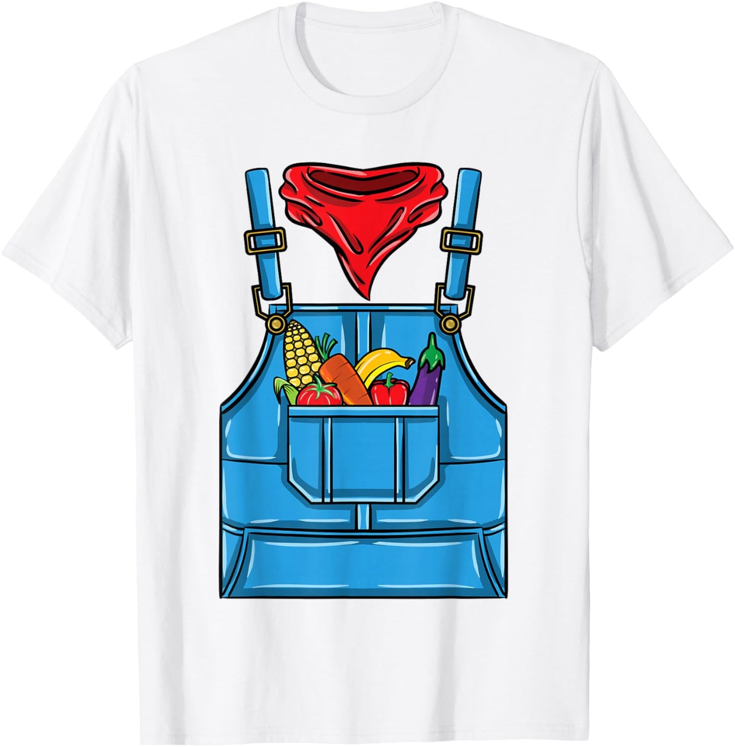 Farmer Costume Halloween T-Shirt - T-Shirt | White