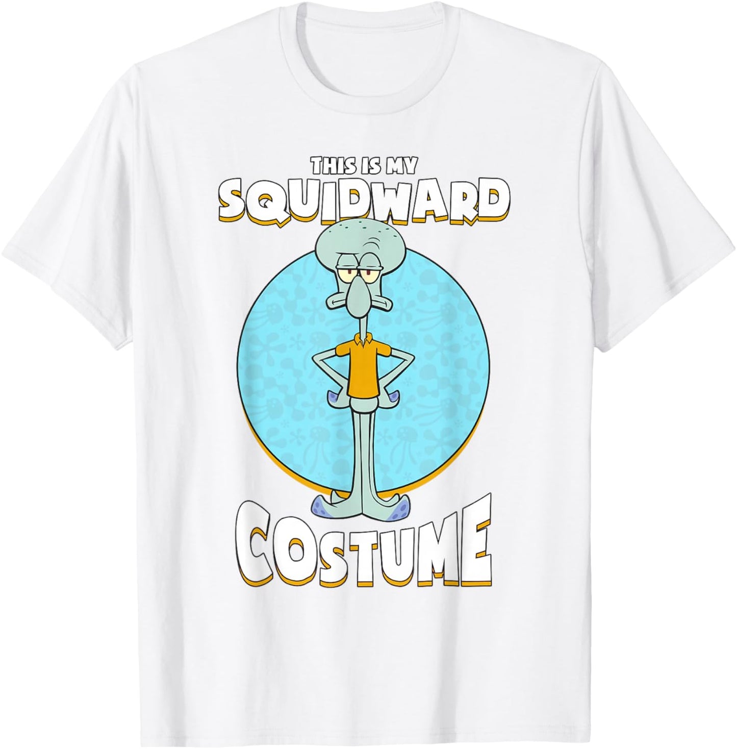 Spongebob Squarepants Halloween This is My Squidward Costume T-Shirt - T-Shirt | White