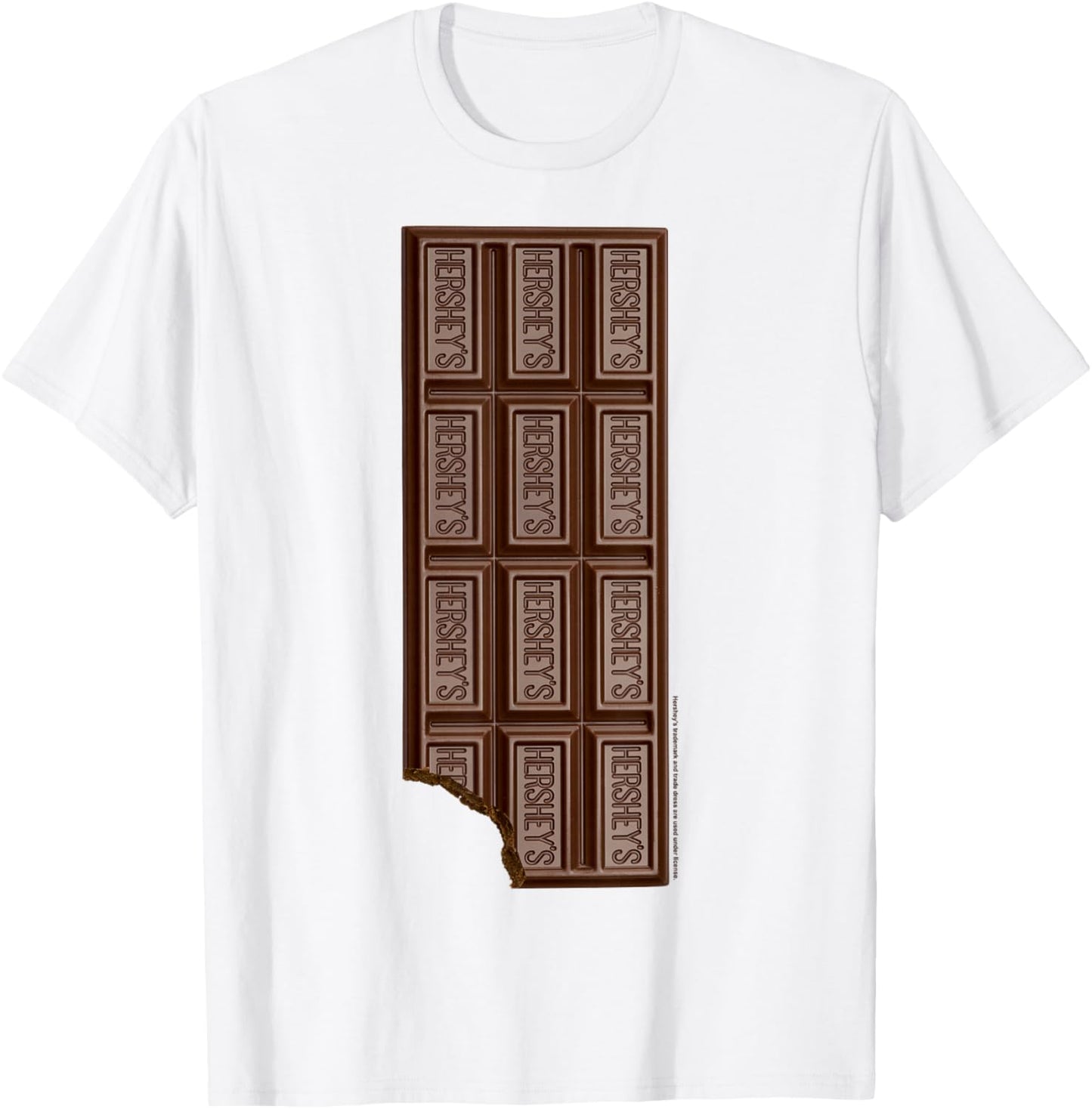 Hershey's Chocolate Bar Bitten T-Shirt - T-Shirt | White