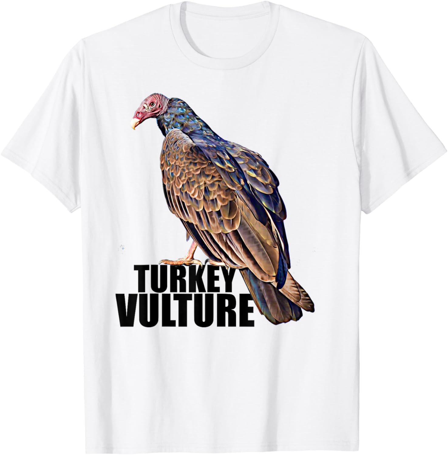 Turkey Vulture Buzzard Illustration T-Shirt - T-Shirt | White