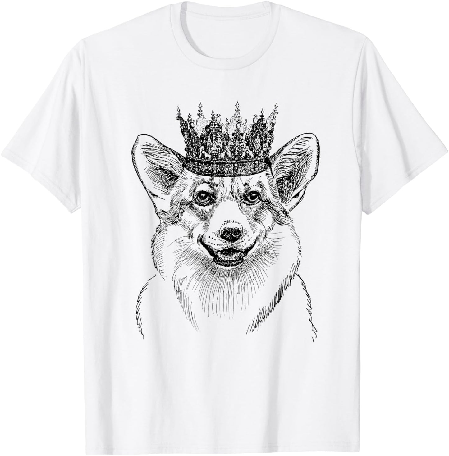 British Corgi Dog Queen Crown Queens Platinum Jubilee Women T-Shirt - T-Shirt | White