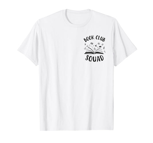 Books Club Squad Reading Book Lover Book Minimalist Team Tee T-Shirt