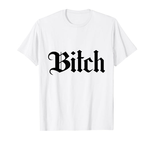 Offensive Vulgar Aesthetic BITCH Edgy Pink E-girl E-boy T-Shirt