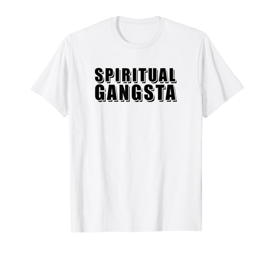 Womens Mens Funny Yoga Spiritual Gangsta Shirts