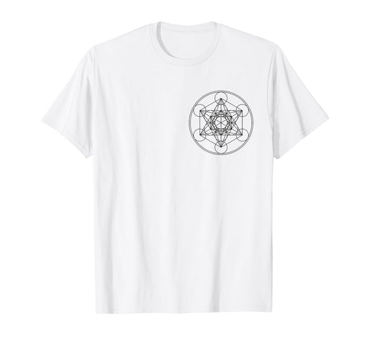 Metatronscube, Sacred Geometry, Platonic Solids, Yoga T-Shirt