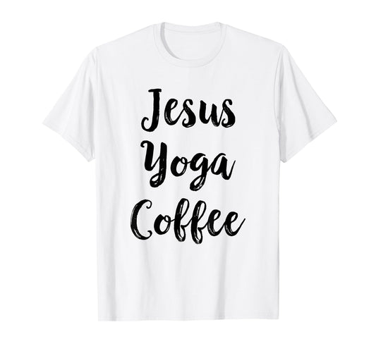 Funny Nicer After Yoga Shirts Jesus Yoga Coffee Christian Yoga Gift T-Shirt