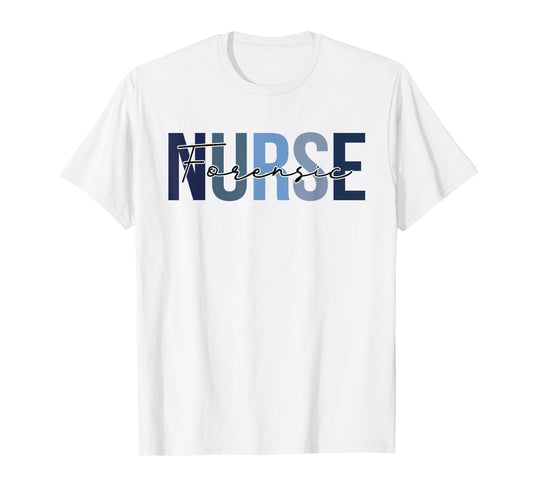 Retro Forensic Nurse Gifts Womens Nursing Apparel T-Shirt