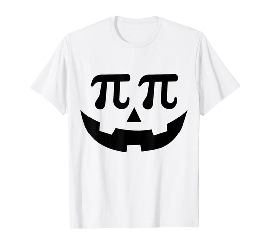 Funny pumpkin pie pi face for math halloween costume T-Shirt