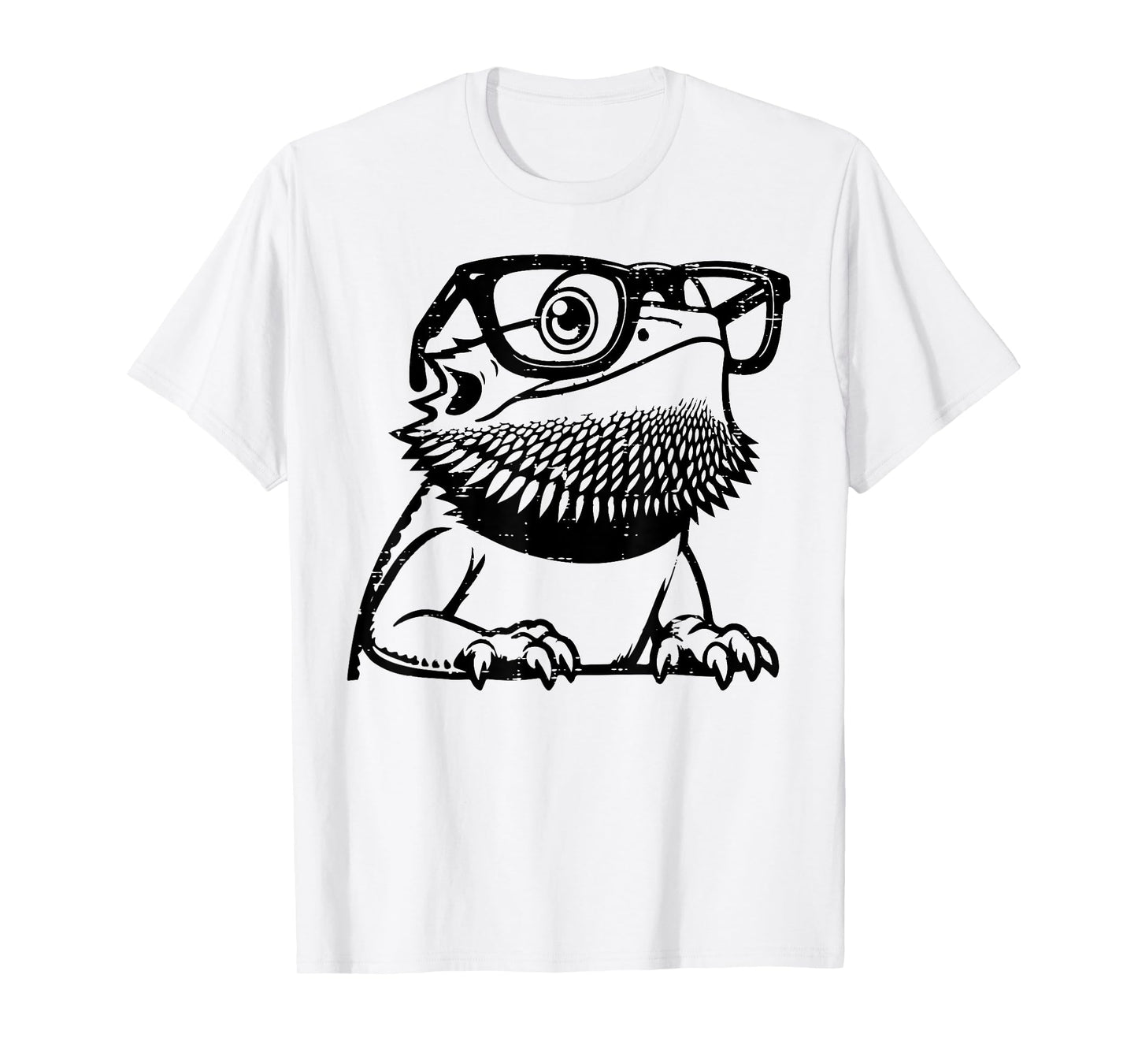 Bearded Dragon Eyeglasses Cute Beardie Nerd Men Women Kids T-Shirt