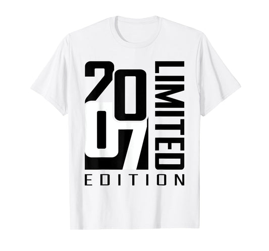 18th Birthday Men Boy Girl 18 Years Old Vintage 2007 T-Shirt