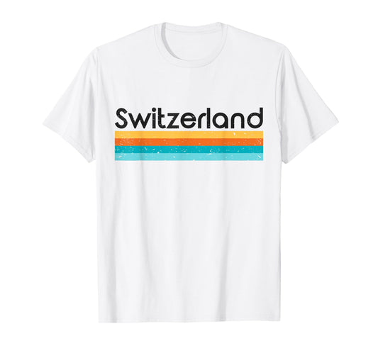 Vintage Switzerland Retro Design T-shirt T-Shirt