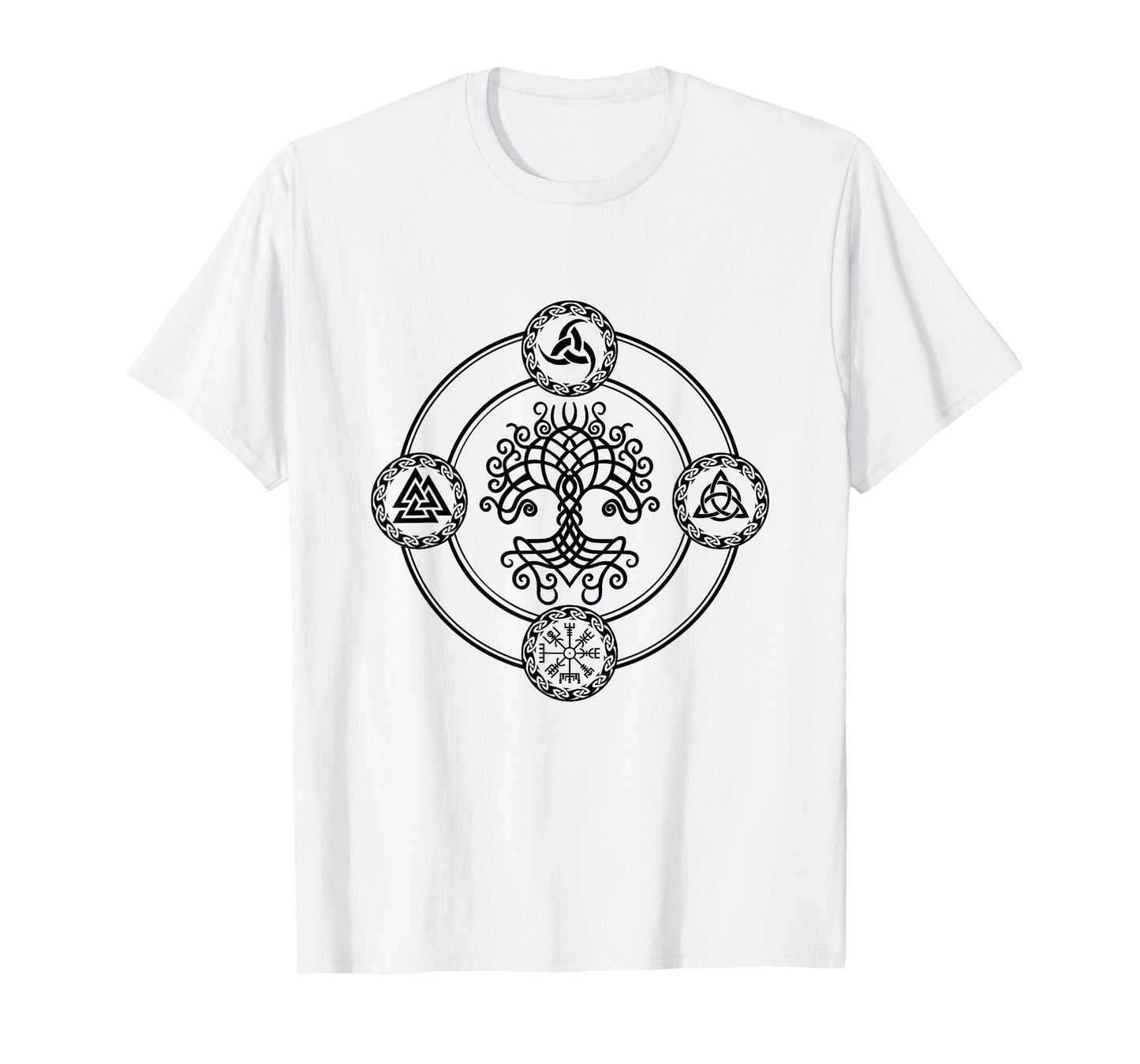 Viking Celtic Knot Symbol Tree of Life Yggdrasil Norse Myths T-Shirt