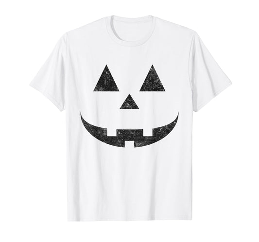 Vintage Pumpkin Face Jackolantern Jack O Lantern Halloween T-Shirt