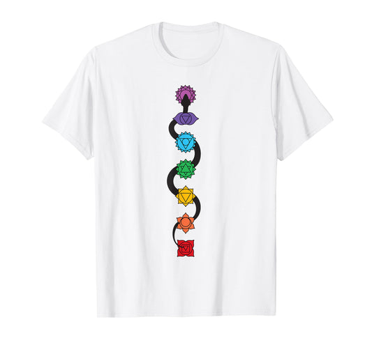Kundalini Serpent Rising 7 Chakras Yoga - Kundalini Snake T-Shirt